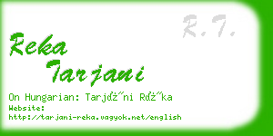 reka tarjani business card